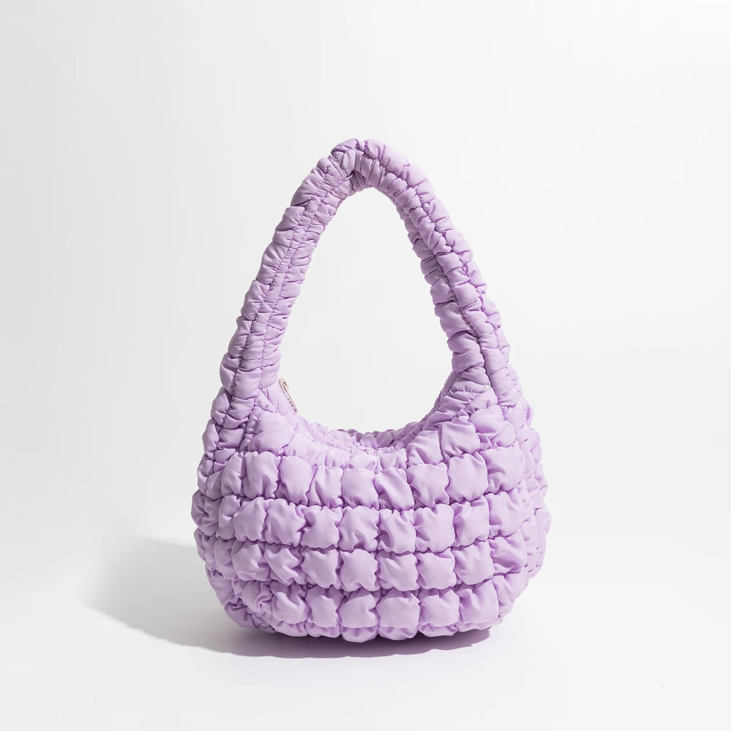 Soft Fluffy Quilted Padding Handbag Puffy Lightweight Tote Bag Cotton Padding Small Shoulder Bag