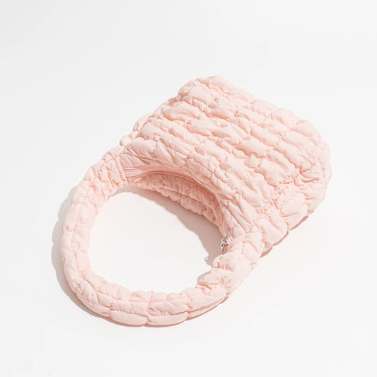 Soft Fluffy Quilted Padding Handbag Puffy Lightweight Tote Bag Cotton Padding Small Shoulder Bag