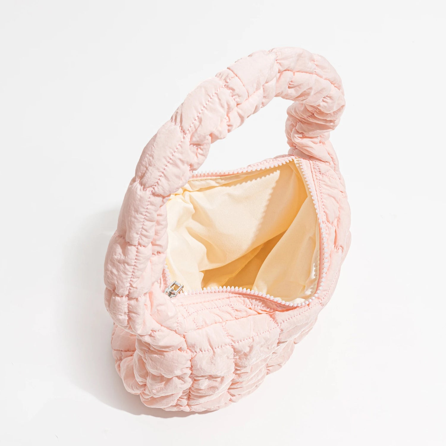 Soft Fluffy Quilted Padding Handbag Puffy Lightweight Tote Bag Cotton Padding Small Shoulder Bag