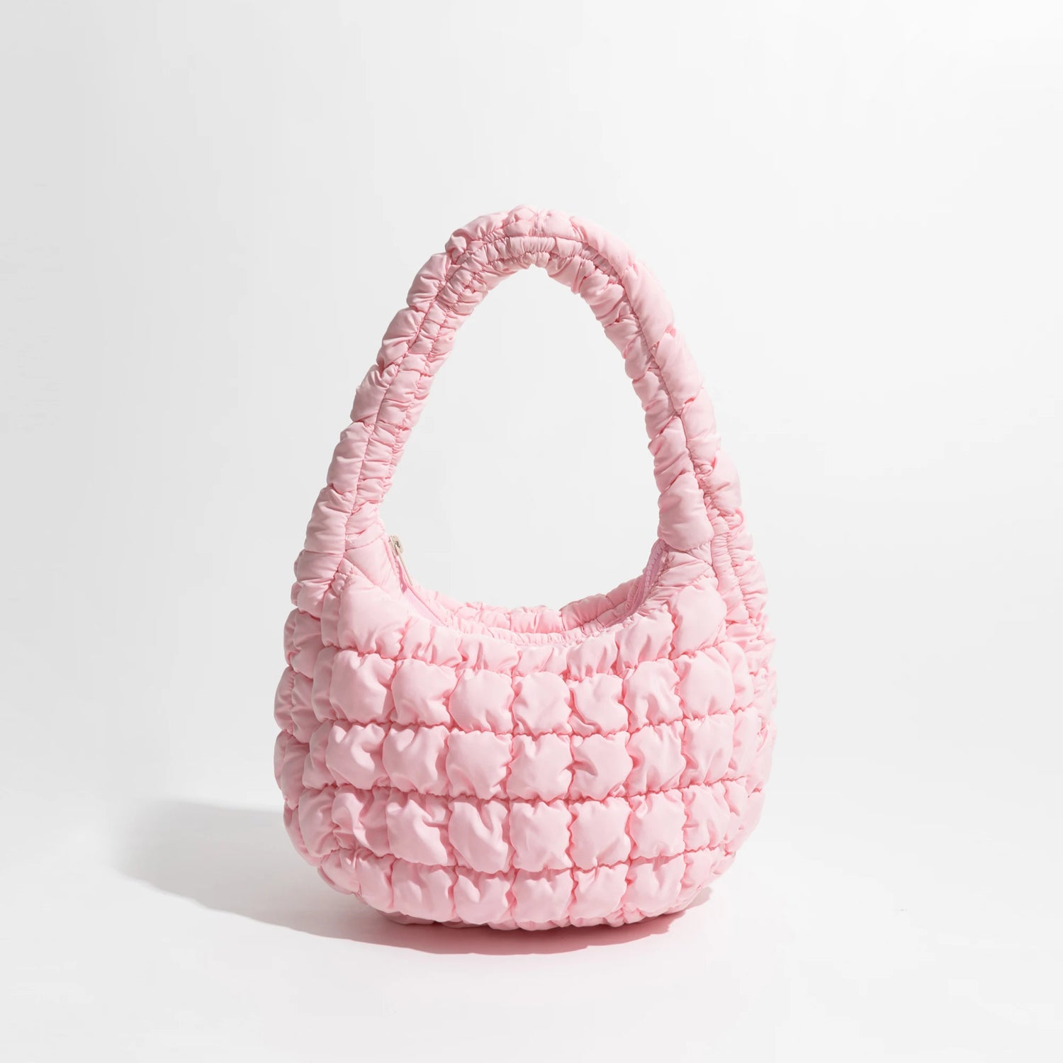 Soft Fluffy Quilted Padding Handbag Puffy Lightweight Tote Bag Cotton Padding Small Shoulder Bag