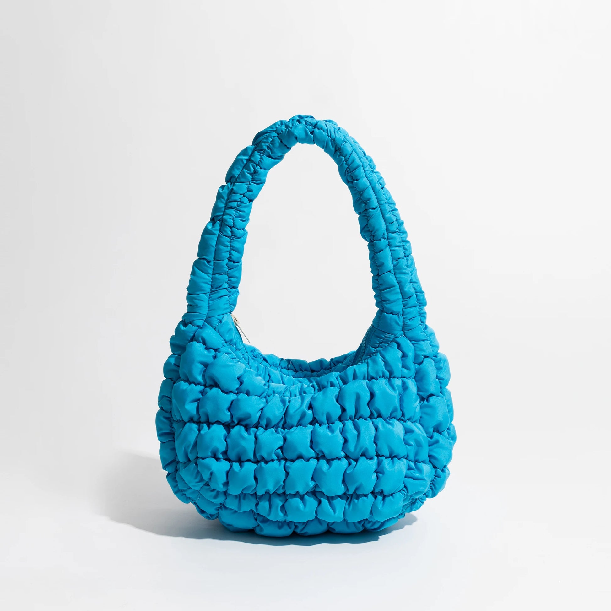 Soft Fluffy Quilted Padding Handbag Puffy Lightweight Tote Bag Cotton Padding Small Shoulder Bag